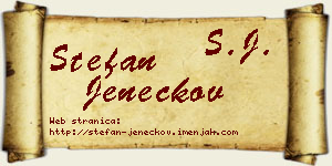 Stefan Jeneckov vizit kartica
